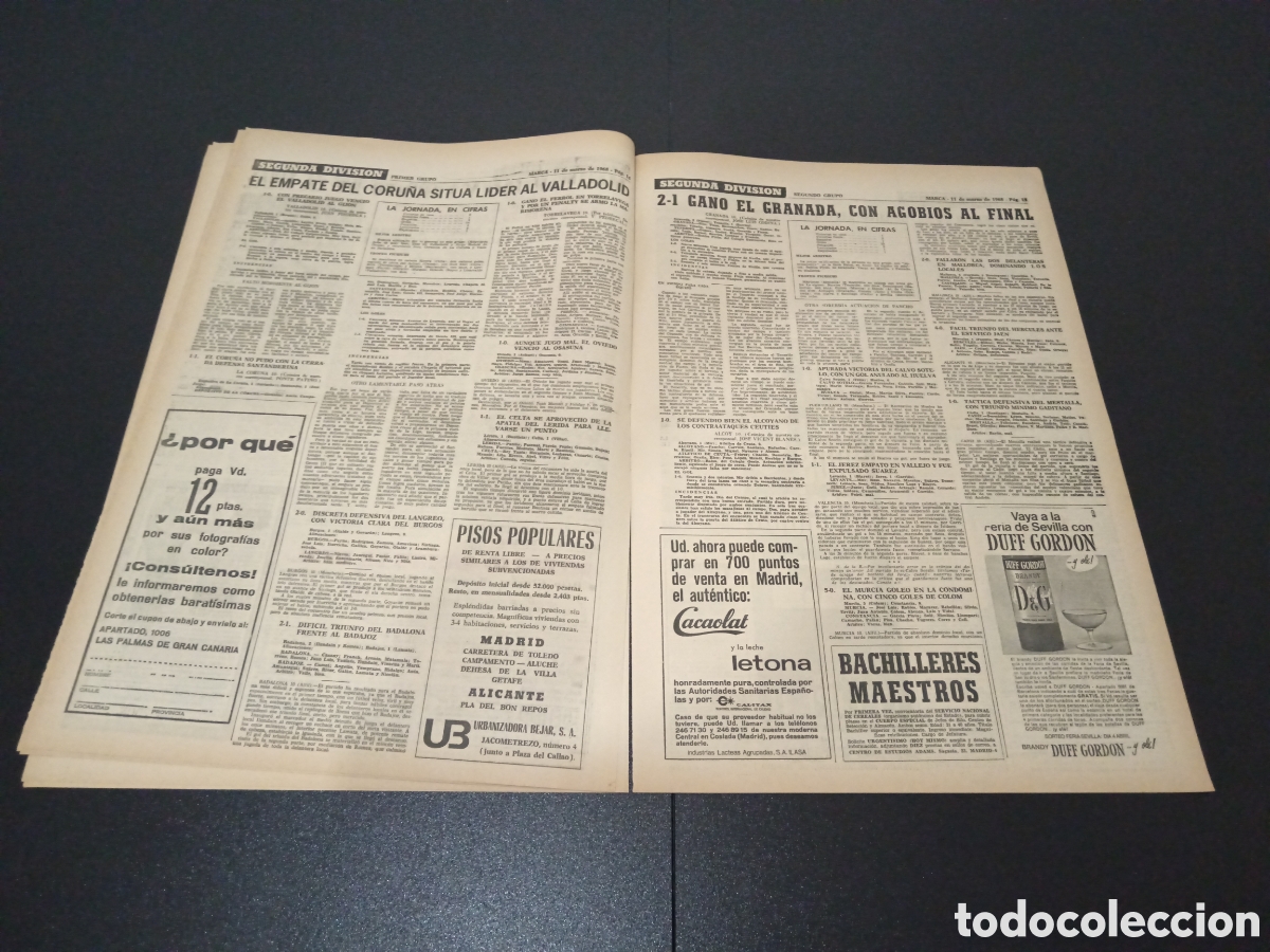Coleccionismo deportivo: MARCA 11/03/1968 - Foto 7