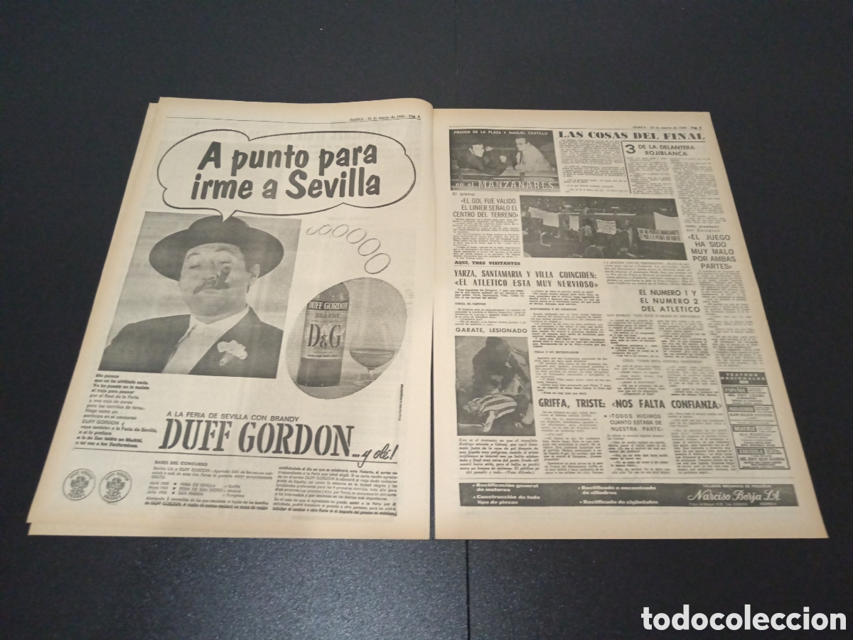Coleccionismo deportivo: MARCA 18/03/1968 - Foto 3
