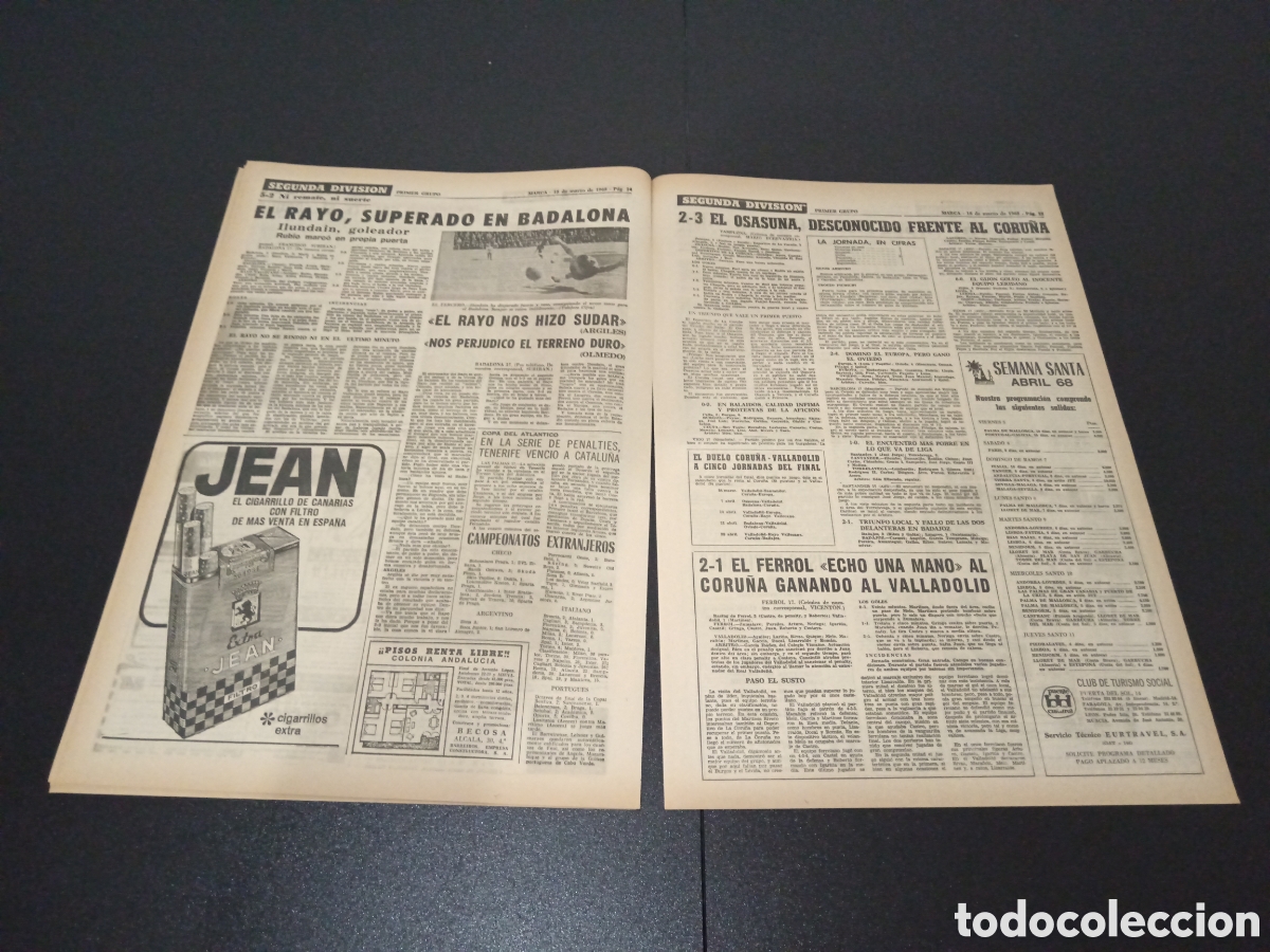 Coleccionismo deportivo: MARCA 18/03/1968 - Foto 8