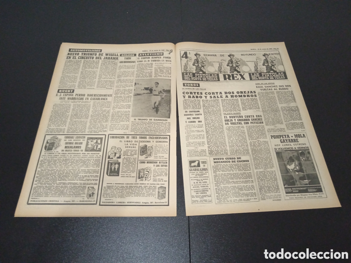 Coleccionismo deportivo: MARCA 18/03/1968 - Foto 10