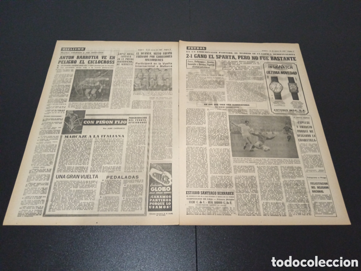 Coleccionismo deportivo: MARCA 21/03/1968 - Foto 2