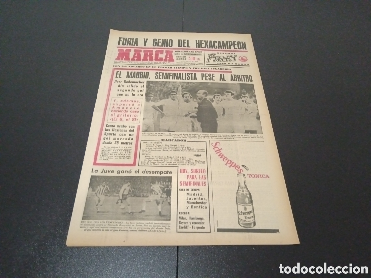 Coleccionismo deportivo: MARCA 21/03/1968 - Foto 1