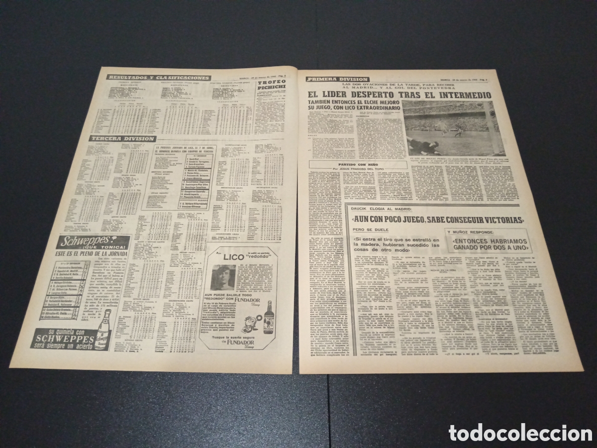 Coleccionismo deportivo: MARCA 25/03/1968 - Foto 2
