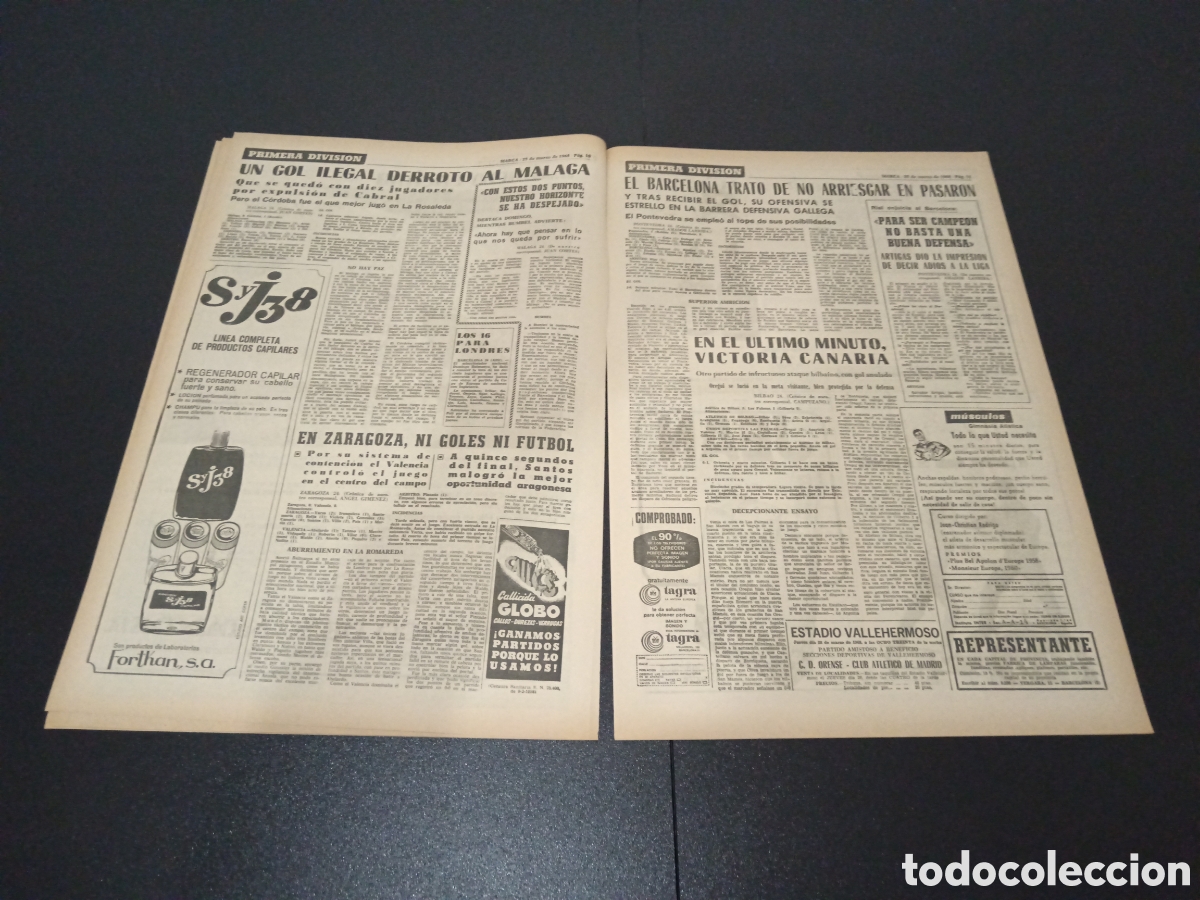 Coleccionismo deportivo: MARCA 25/03/1968 - Foto 6