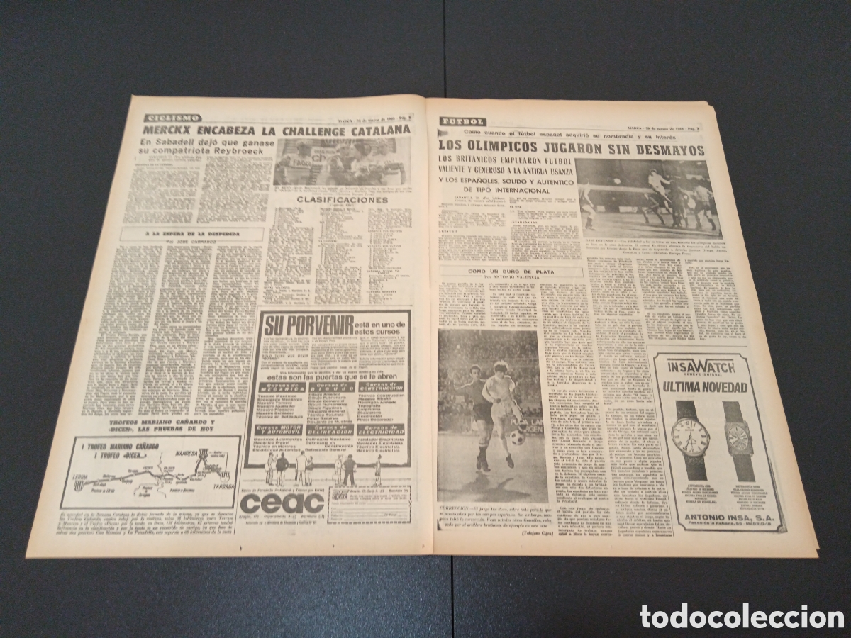 Coleccionismo deportivo: MARCA 28/03/1968 - Foto 2