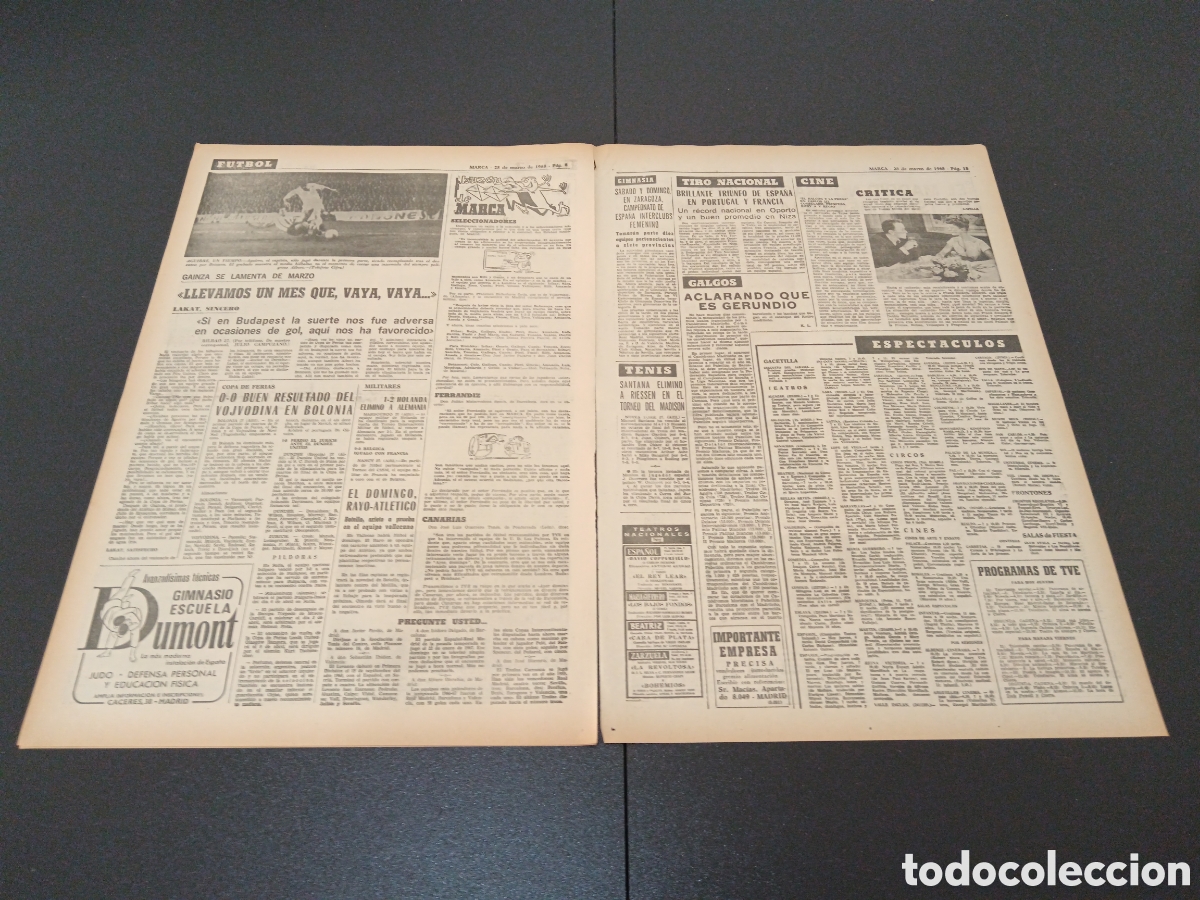 Coleccionismo deportivo: MARCA 28/03/1968 - Foto 4