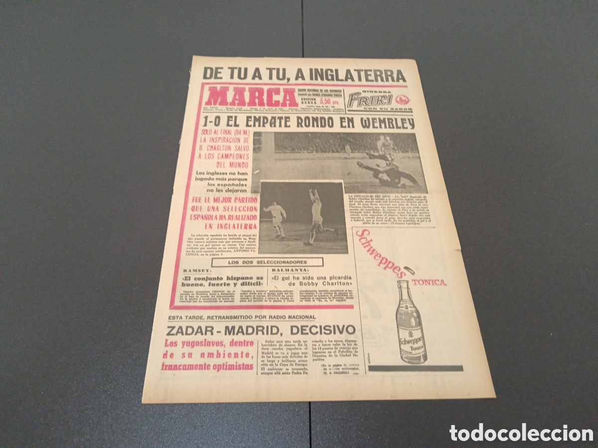 Coleccionismo deportivo: MARCA 04/04/1968 - Foto 1