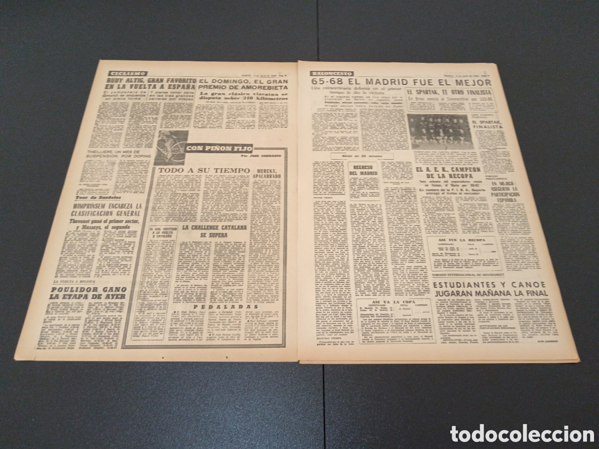 Coleccionismo deportivo: MARCA 05/04/1968 - Foto 2