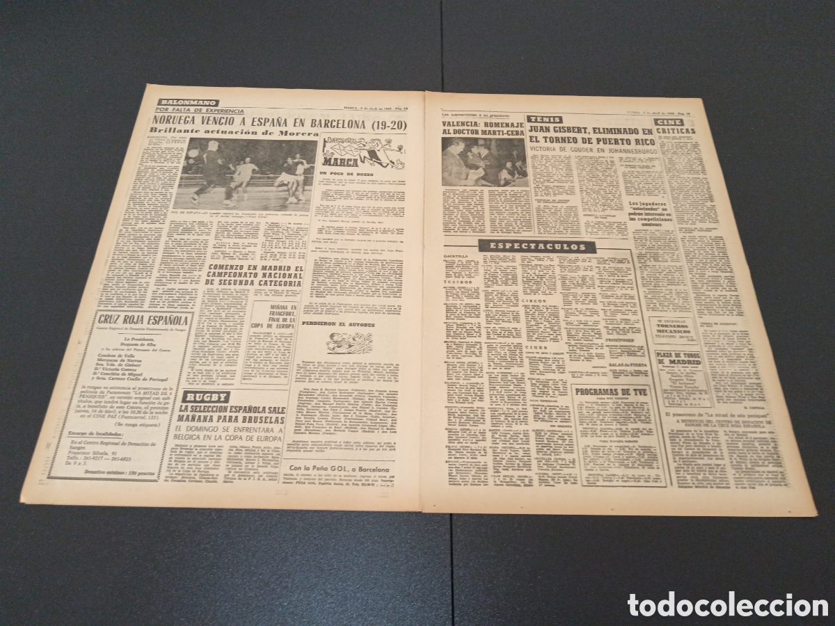 Coleccionismo deportivo: MARCA 05/04/1968 - Foto 3