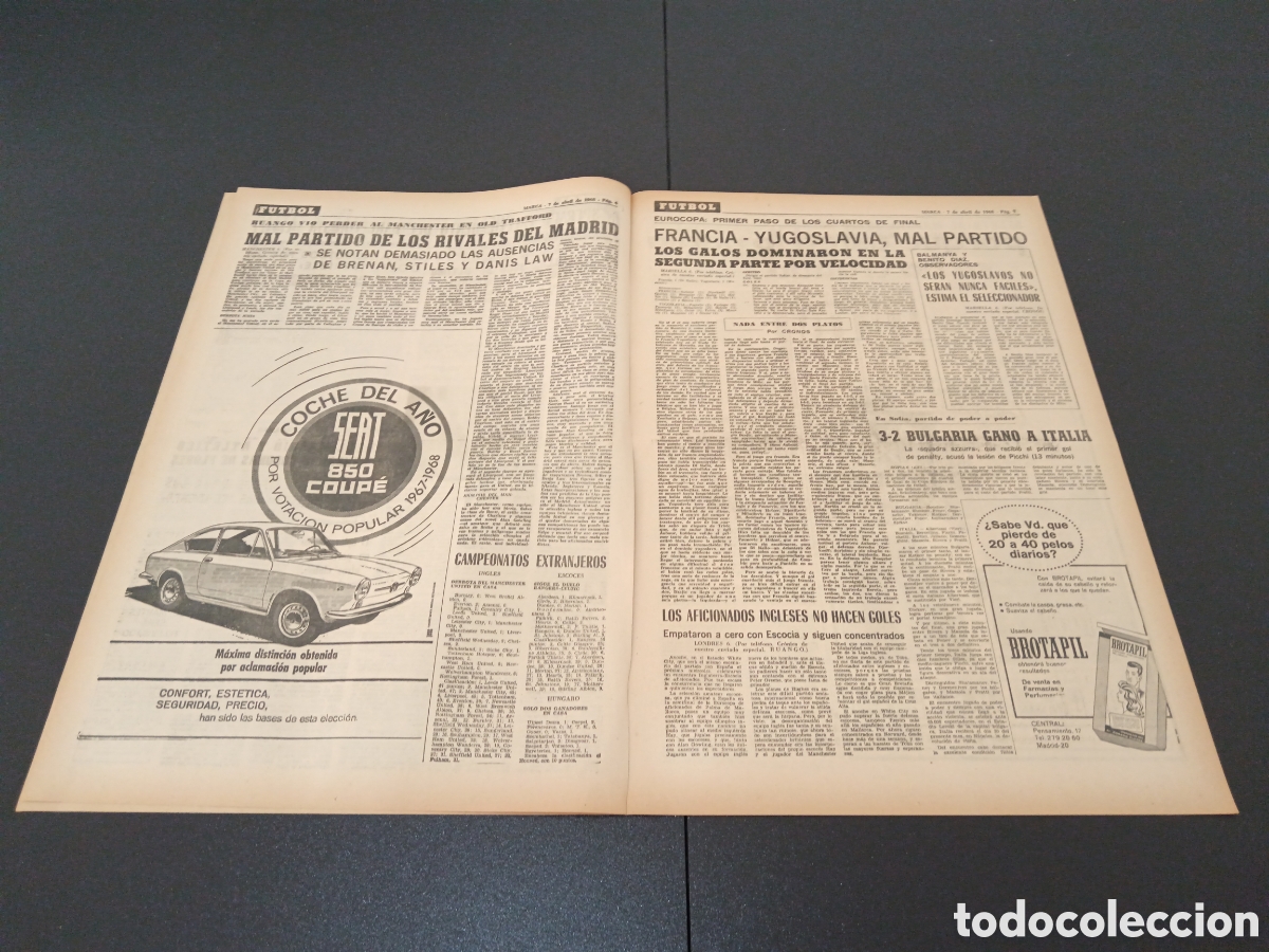 Coleccionismo deportivo: MARCA 07/04/1968 - Foto 3