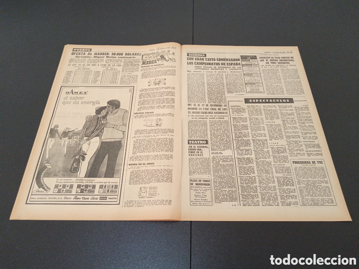 Coleccionismo deportivo: MARCA 07/04/1968 - Foto 4