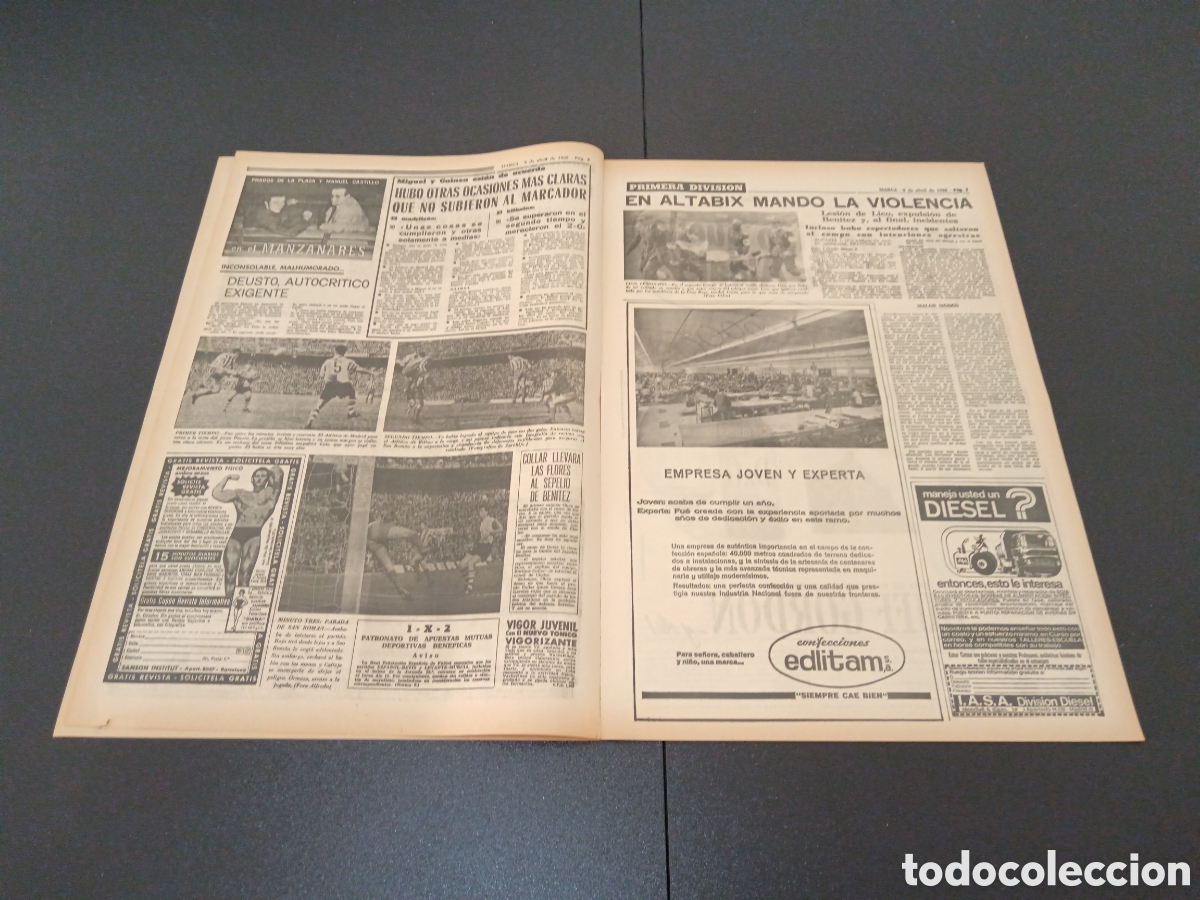 Coleccionismo deportivo: MARCA 08/04/1968 - Foto 3