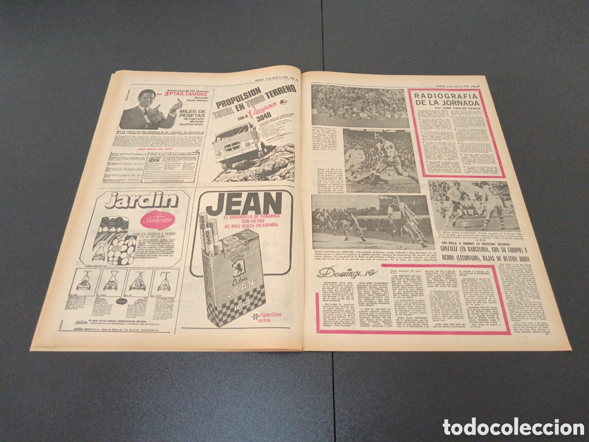 Coleccionismo deportivo: MARCA 08/04/1968 - Foto 6