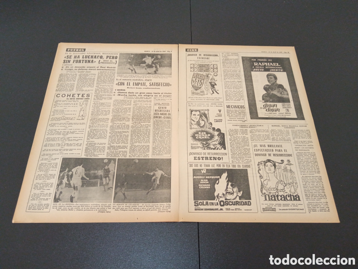 Coleccionismo deportivo: MARCA 10/04/1968 - Foto 3