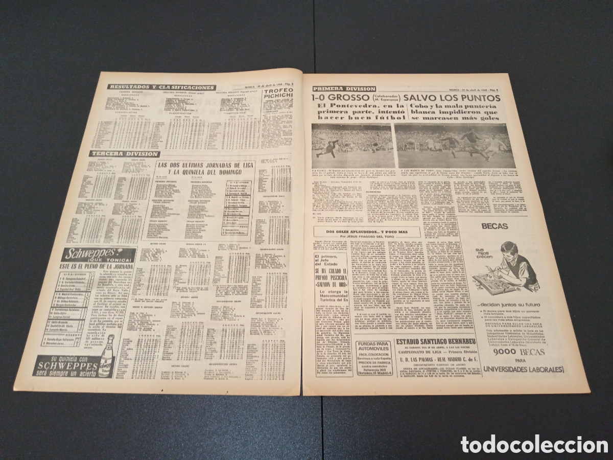 Coleccionismo deportivo: MARCA 15/04/1968 - Foto 2