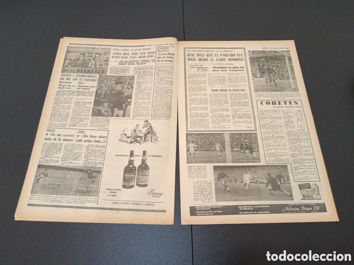 Coleccionismo deportivo: MARCA 15/04/1968 - Foto 3
