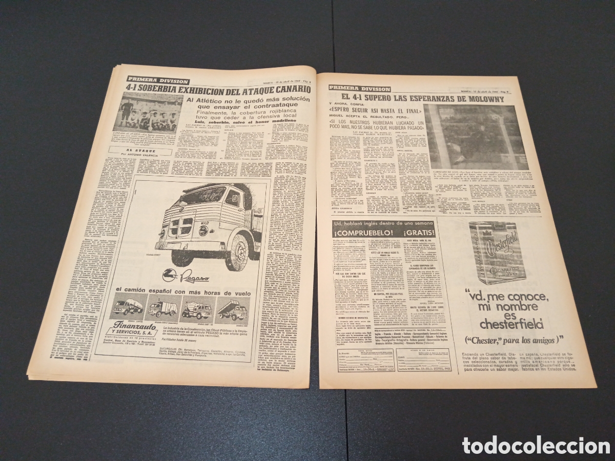 Coleccionismo deportivo: MARCA 15/04/1968 - Foto 5