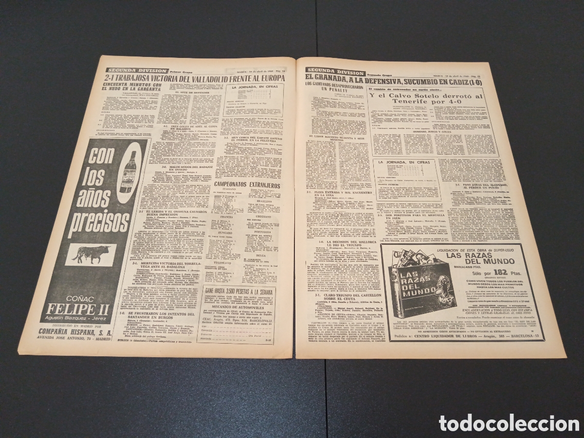 Coleccionismo deportivo: MARCA 15/04/1968 - Foto 8