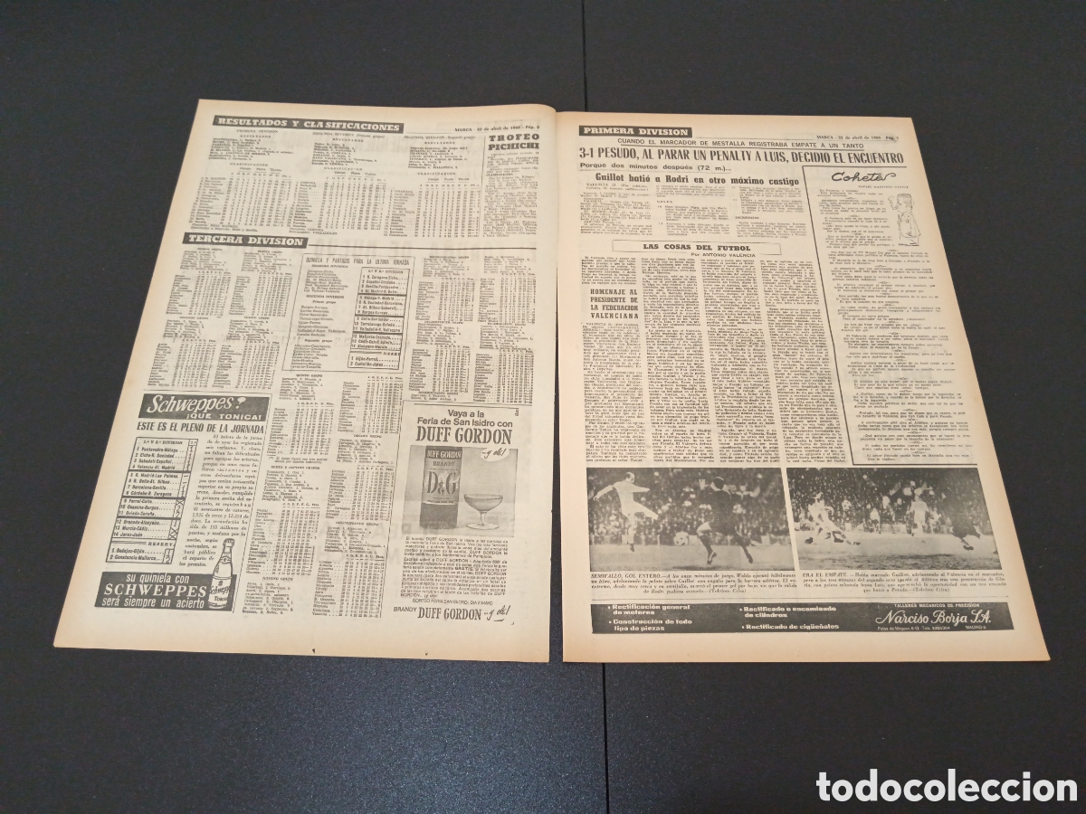 Coleccionismo deportivo: MARCA 22/04/1968 - Foto 2