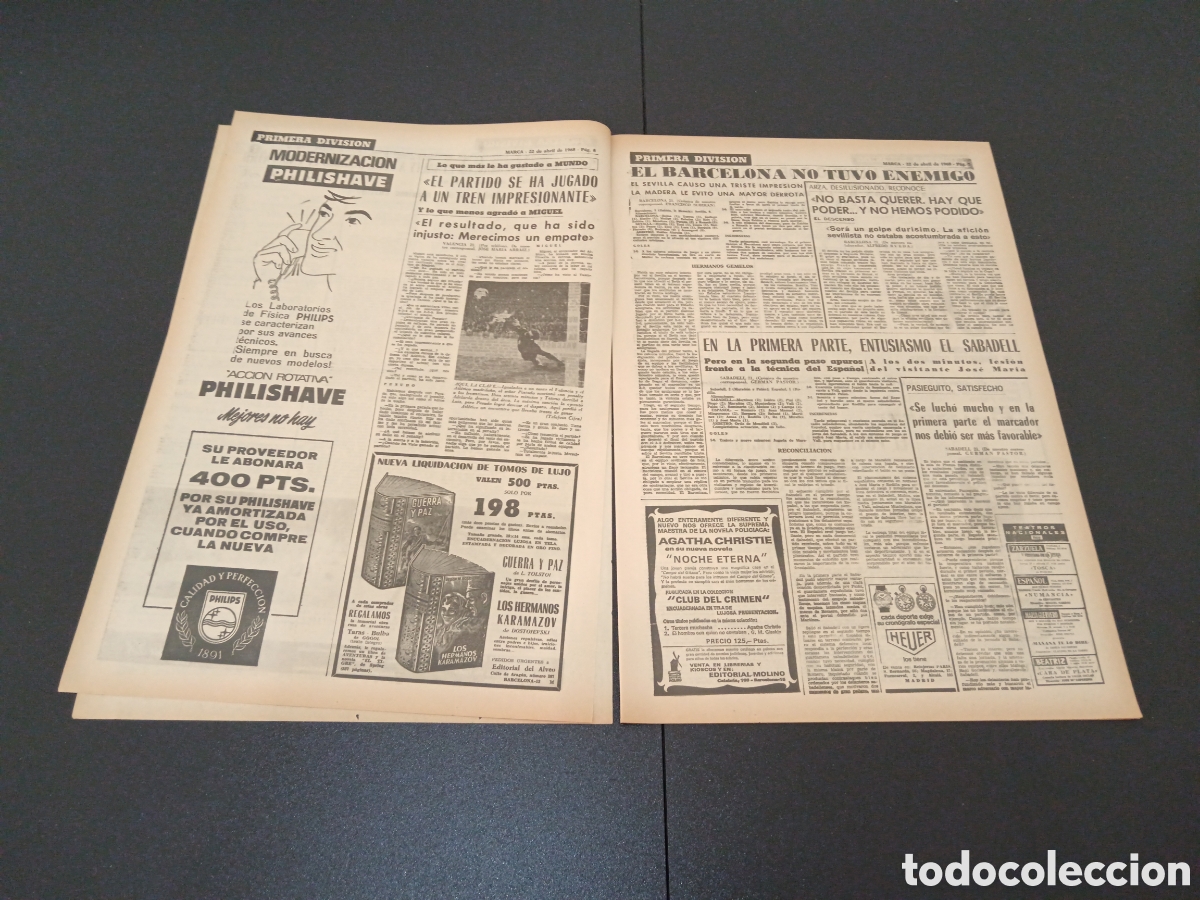 Coleccionismo deportivo: MARCA 22/04/1968 - Foto 3