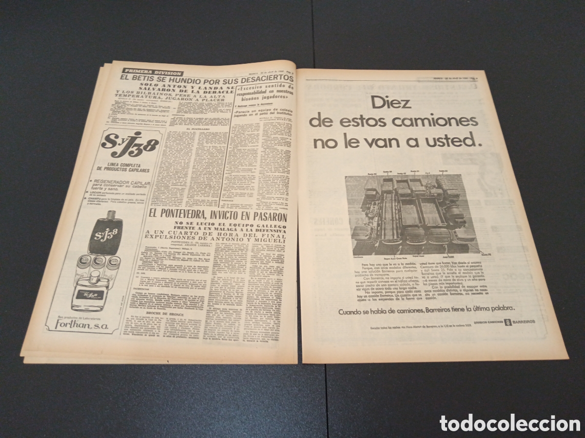 Coleccionismo deportivo: MARCA 22/04/1968 - Foto 4