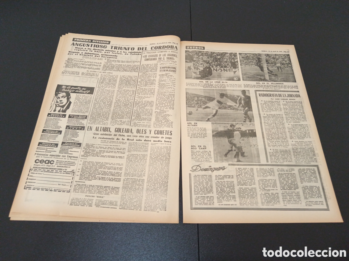 Coleccionismo deportivo: MARCA 22/04/1968 - Foto 5