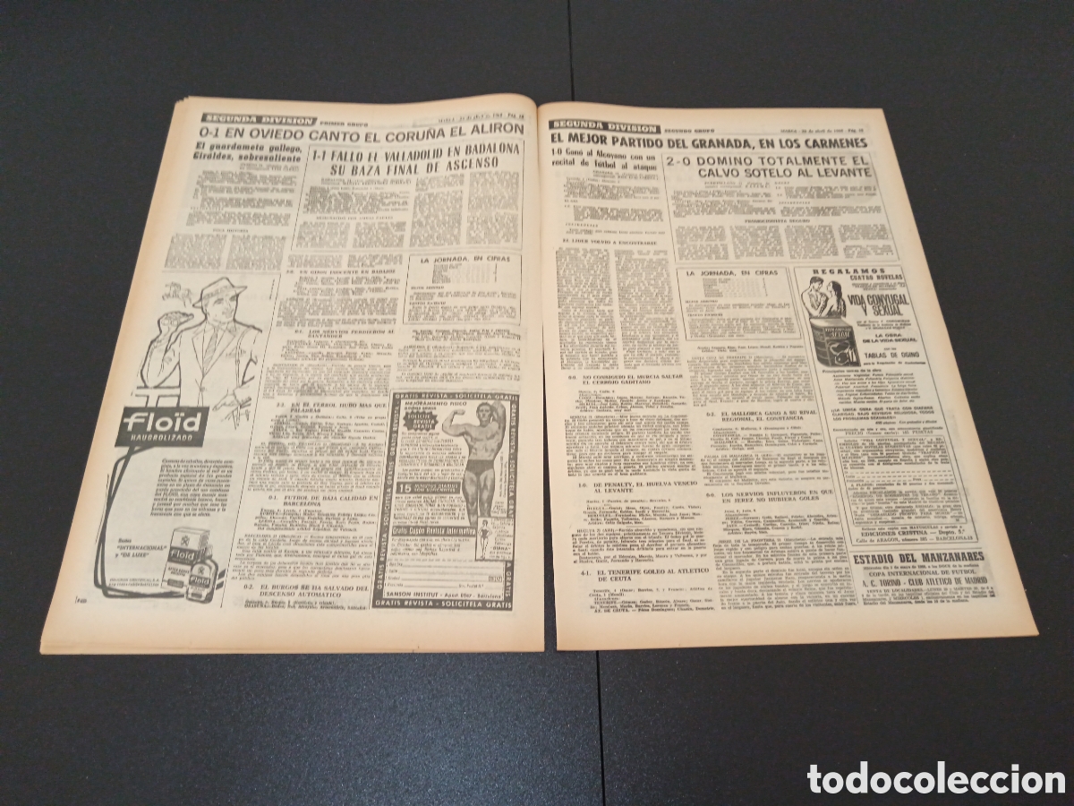 Coleccionismo deportivo: MARCA 22/04/1968 - Foto 7