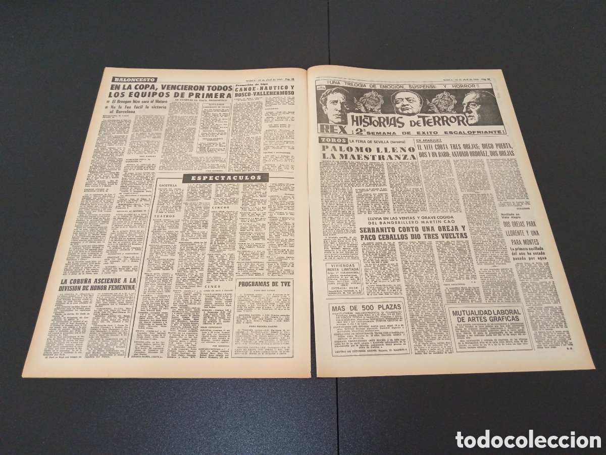Coleccionismo deportivo: MARCA 22/04/1968 - Foto 9
