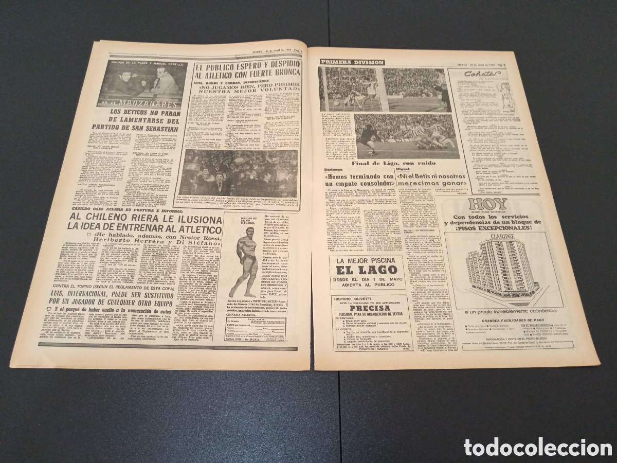 Coleccionismo deportivo: MARCA 29/04/1968 - Foto 3