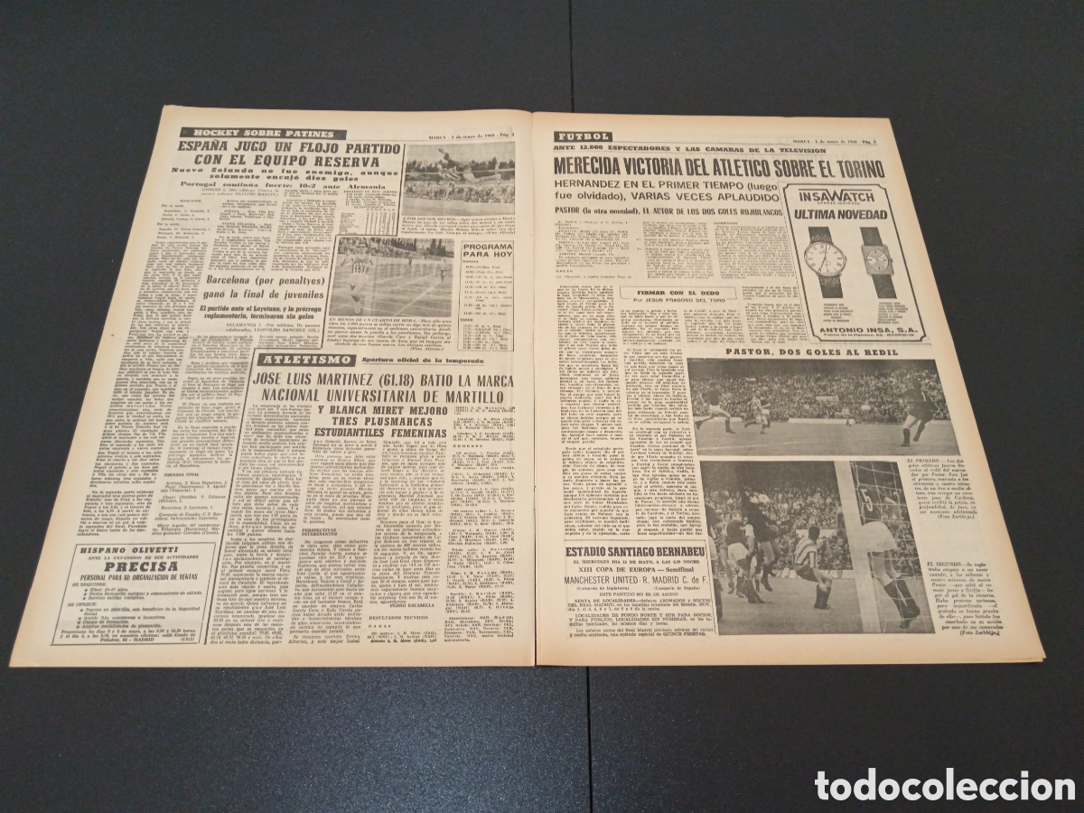 Coleccionismo deportivo: MARCA 02/05/1968 - Foto 2