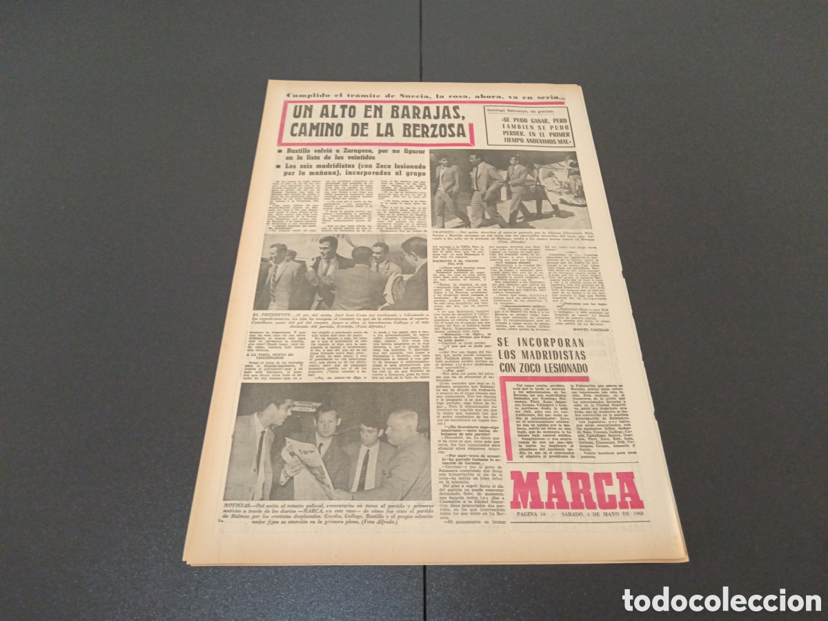 Coleccionismo deportivo: MARCA 04/05/1968 - Foto 4