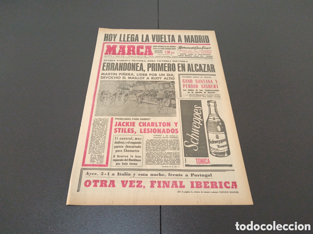 Coleccionismo deportivo: MARCA 04/05/1968 - Foto 1