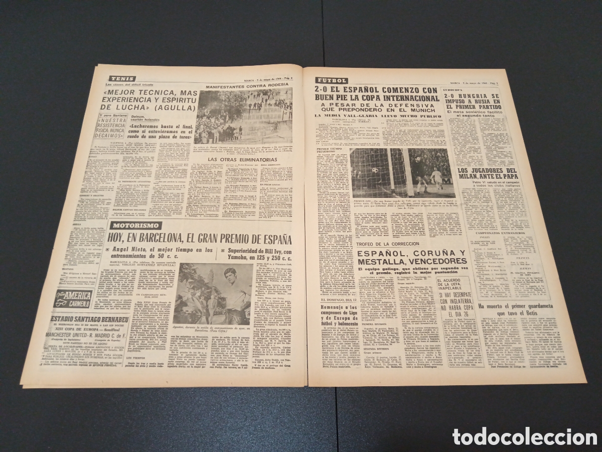 Coleccionismo deportivo: MARCA 05/05/1968 - Foto 3