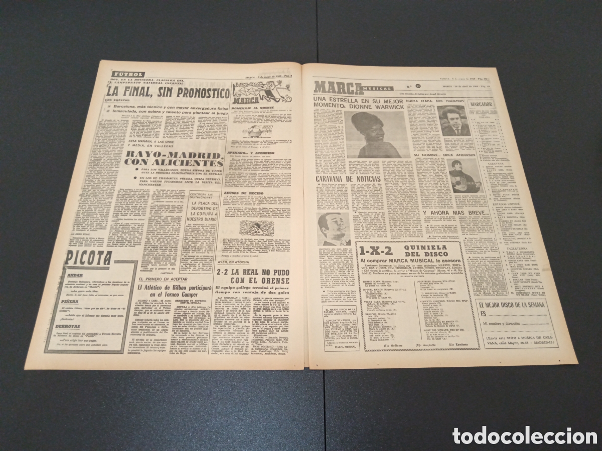 Coleccionismo deportivo: MARCA 05/05/1968 - Foto 4