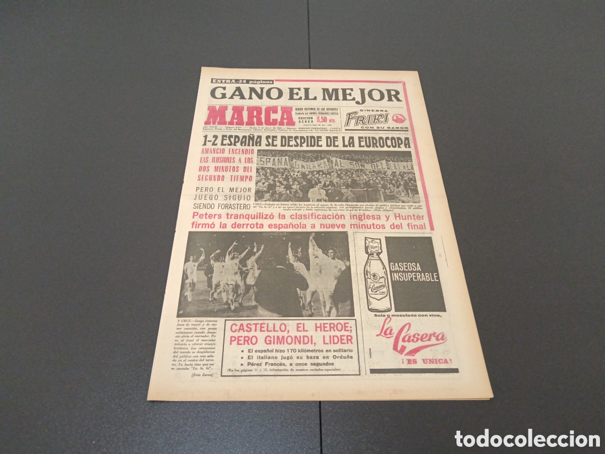 Coleccionismo deportivo: MARCA 09/05/1968 - Foto 1