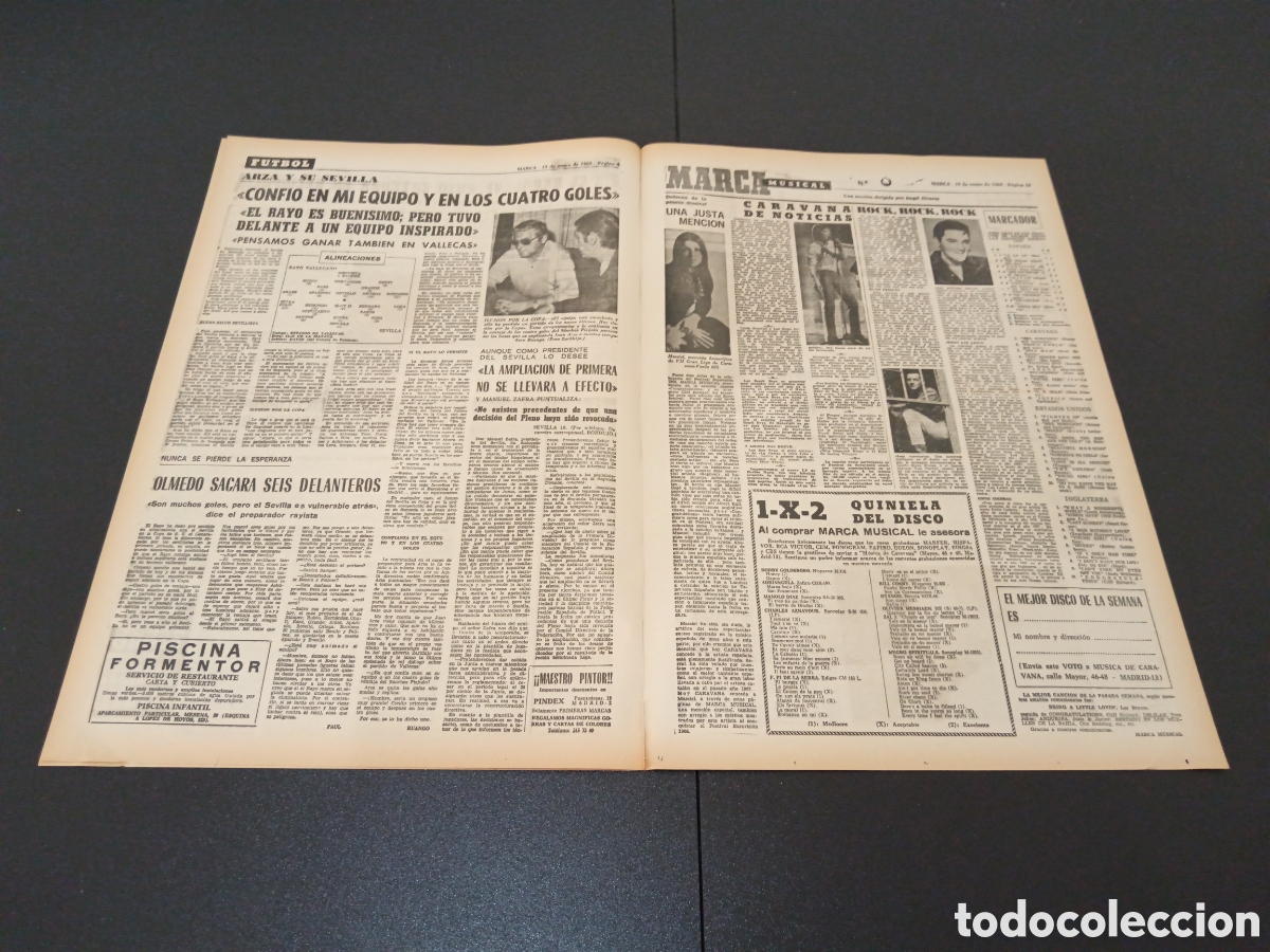 Coleccionismo deportivo: MARCA 19/05/1968 - Foto 3