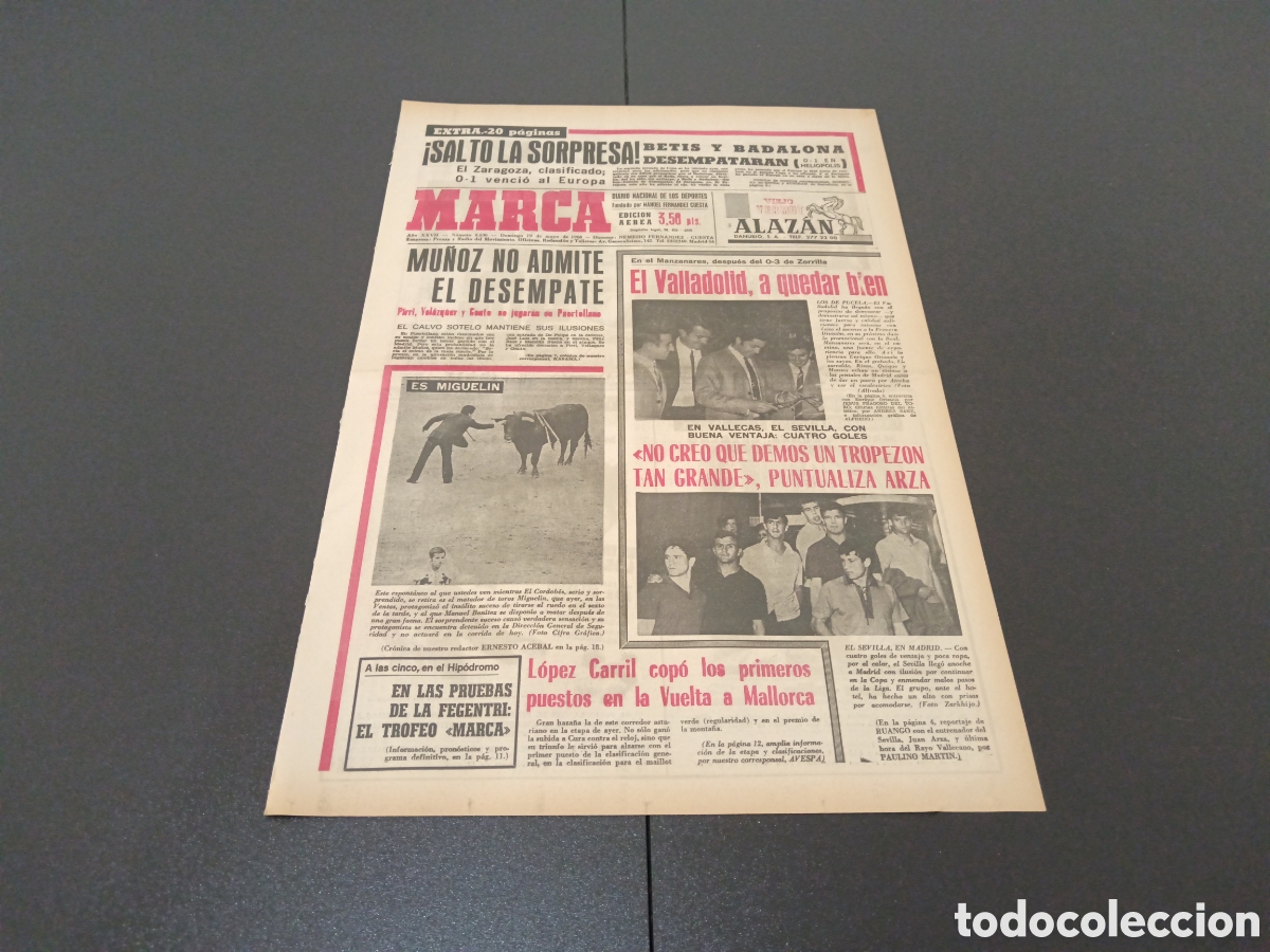 Coleccionismo deportivo: MARCA 19/05/1968 - Foto 1