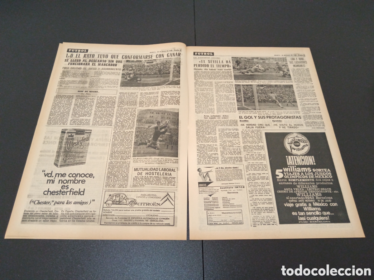 Coleccionismo deportivo: MARCA 20/05/1968 - Foto 3