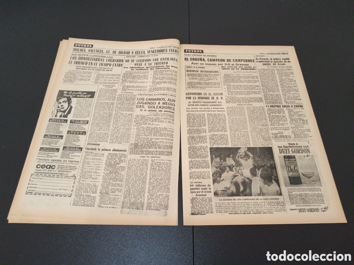 Coleccionismo deportivo: MARCA 20/05/1968 - Foto 5