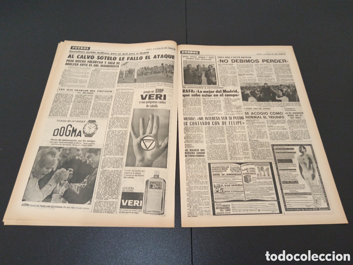Coleccionismo deportivo: MARCA 20/05/1968 - Foto 6