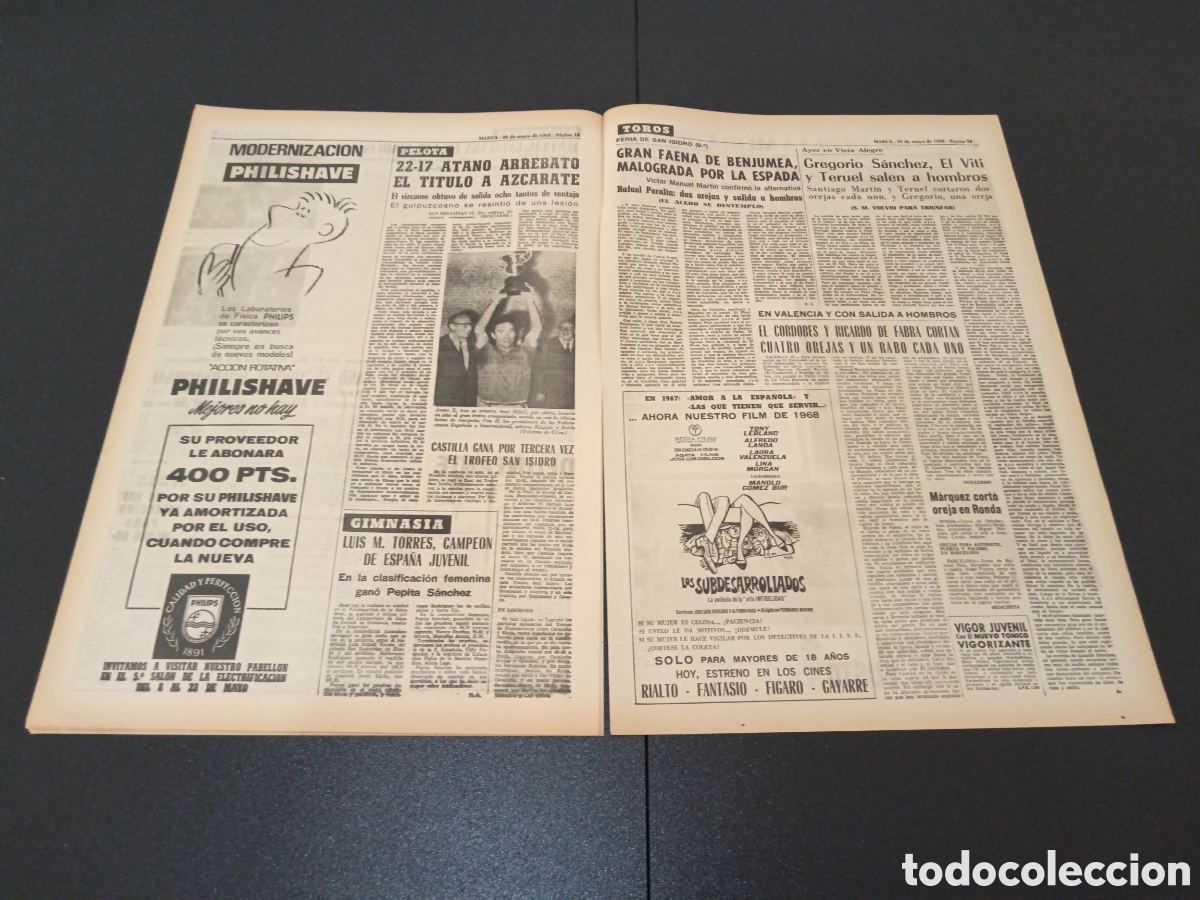 Coleccionismo deportivo: MARCA 20/05/1968 - Foto 9
