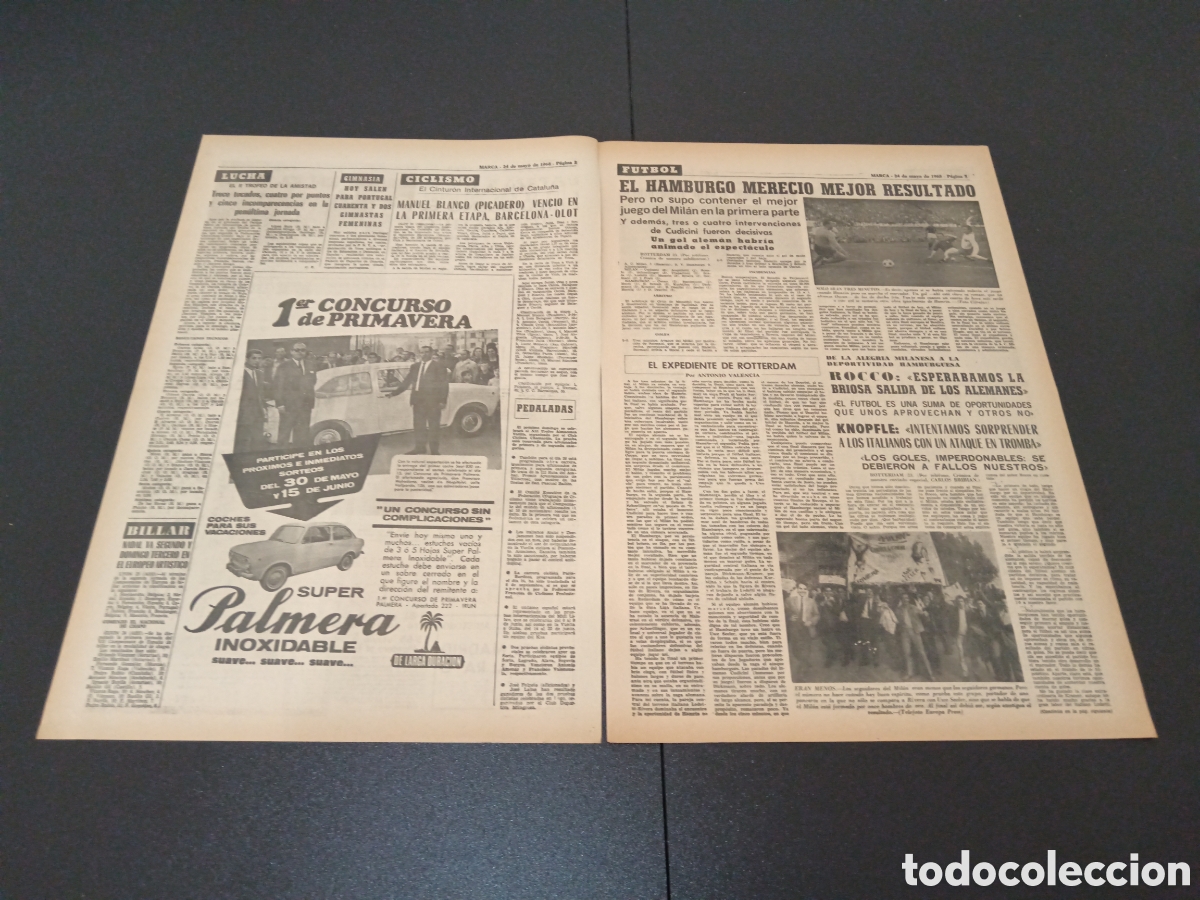 Coleccionismo deportivo: MARCA 24/05/1968 - Foto 2