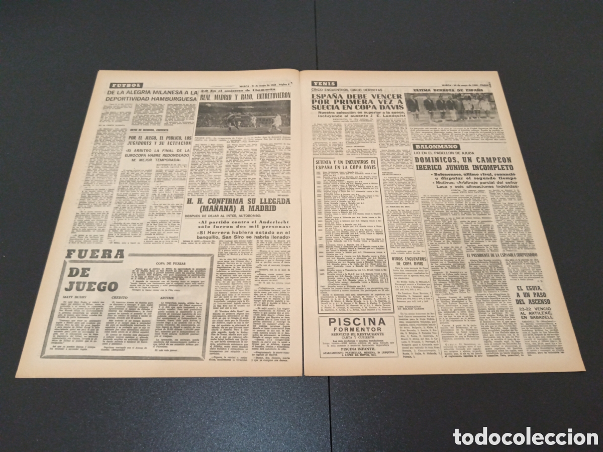 Coleccionismo deportivo: MARCA 24/05/1968 - Foto 3