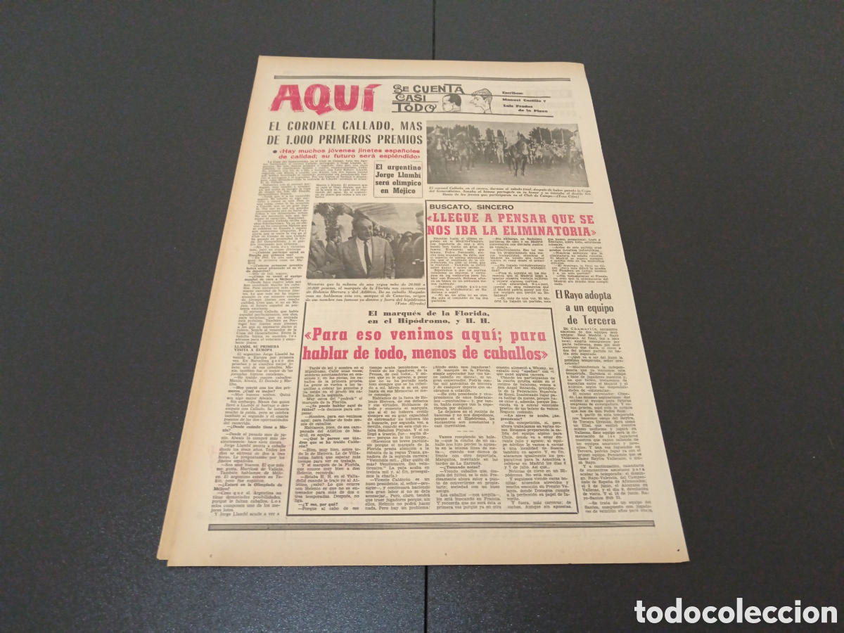 Coleccionismo deportivo: MARCA 24/05/1968 - Foto 5
