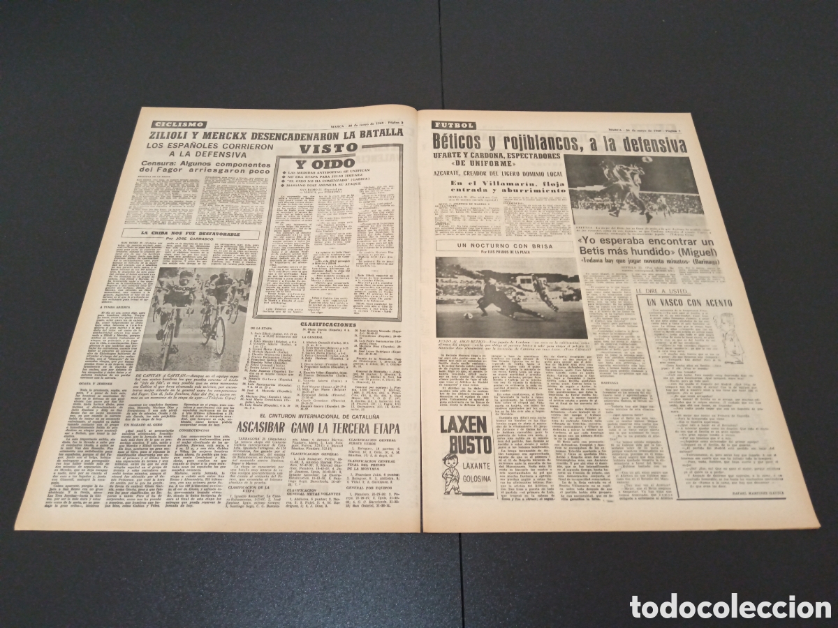 Coleccionismo deportivo: MARCA 26/05/1968 - Foto 2