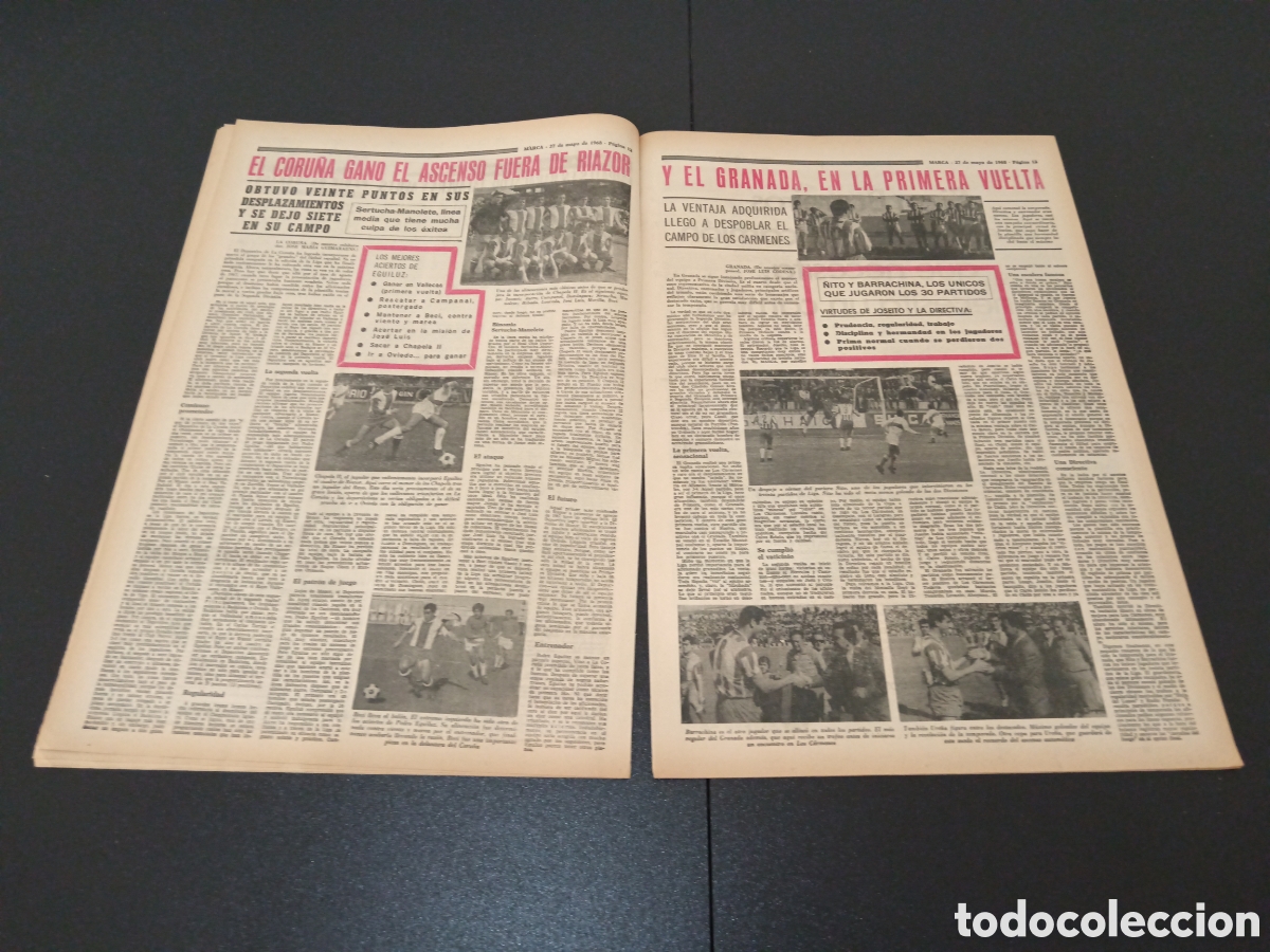 Coleccionismo deportivo: MARCA 27/05/1968 - Foto 7