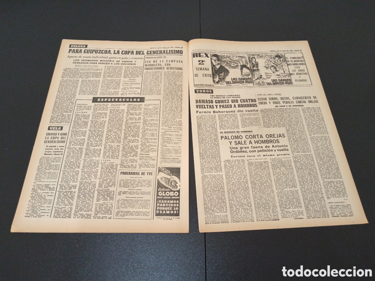 Coleccionismo deportivo: MARCA 27/05/1968 - Foto 11
