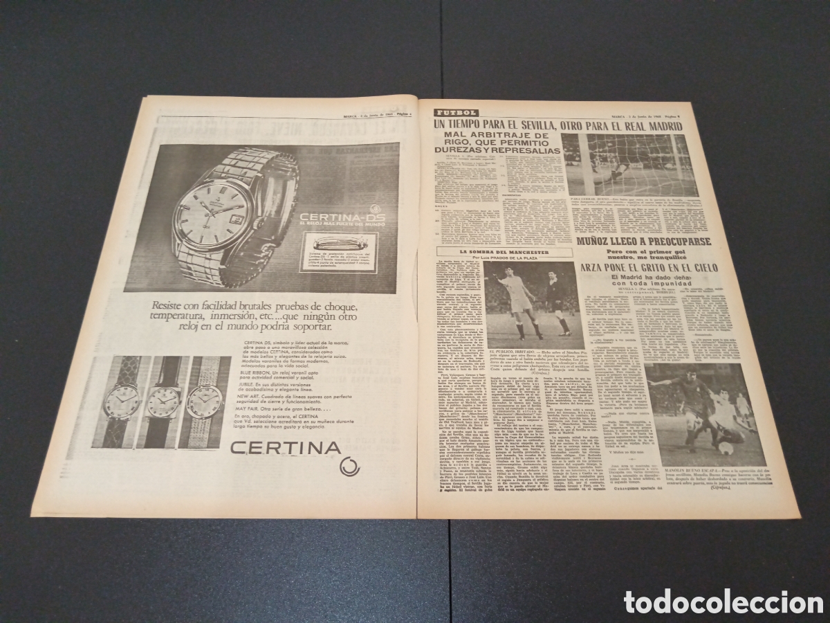 Coleccionismo deportivo: MARCA 02/06/1968 - Foto 3