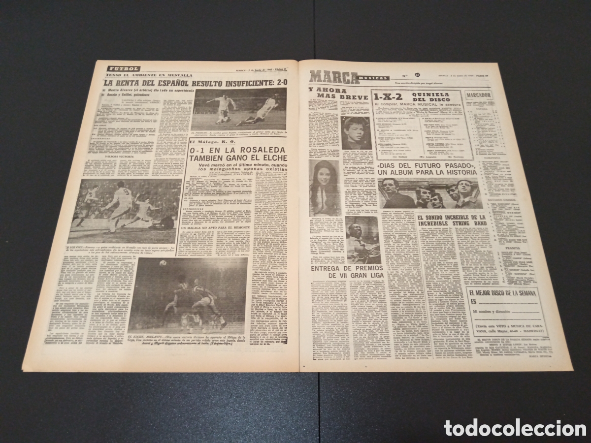 Coleccionismo deportivo: MARCA 02/06/1968 - Foto 4