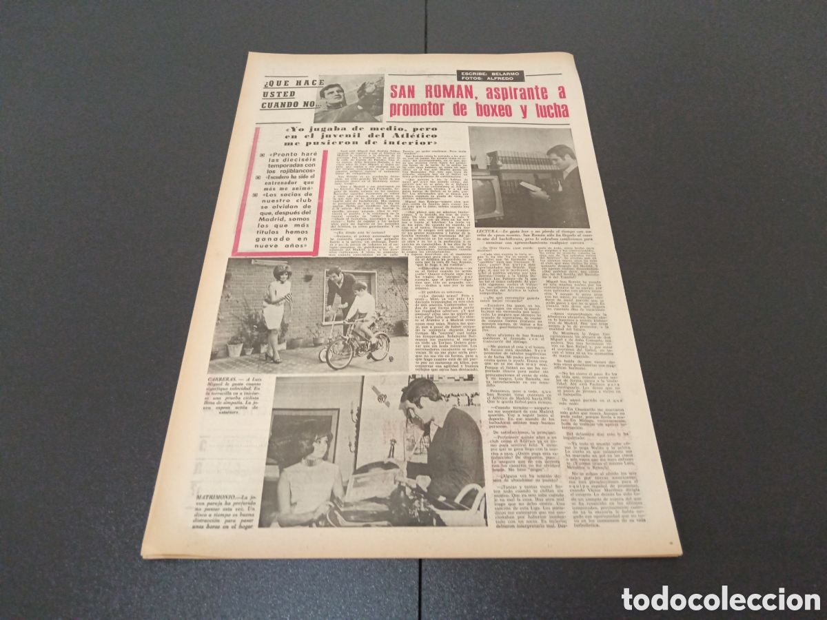 Coleccionismo deportivo: MARCA 02/06/1968 - Foto 5
